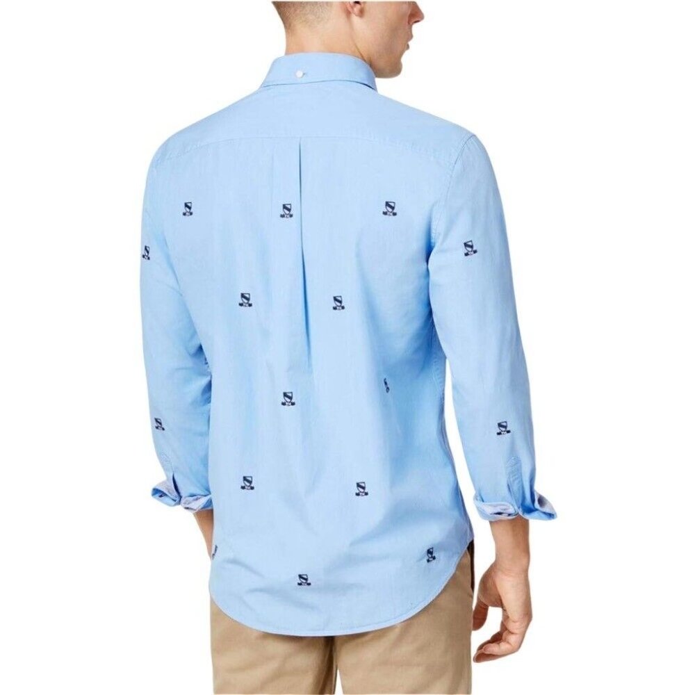Tommy Hilfiger Mens Johnson Crest Critter Button Up Shirt